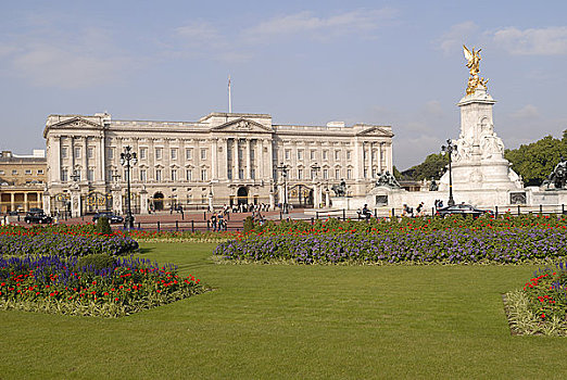 英格兰,伦敦,白金汉宫,风景,维多利亚,纪念,住宅,国王