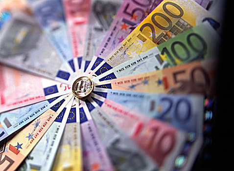 欧元,欧洲货币,货币,1欧元,硬币