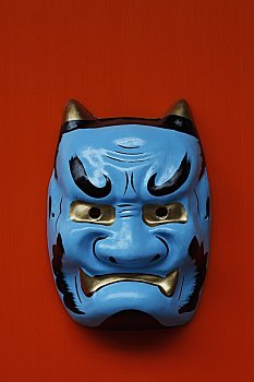 传统,日本,面具
