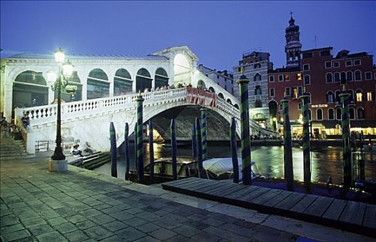 里亚尔托桥,大运河,威尼斯,意大利,欧洲