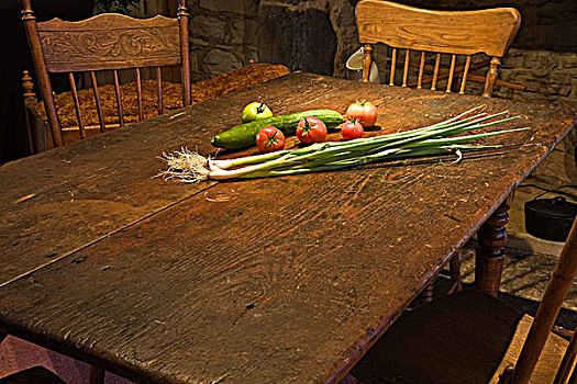 蔬菜,乡村,厨房用桌