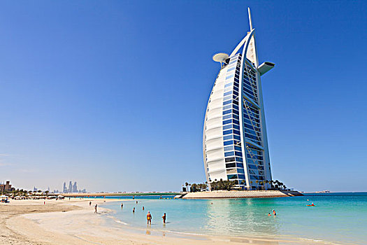 豪华酒店,海滩,帆船酒店,迪拜,阿联酋