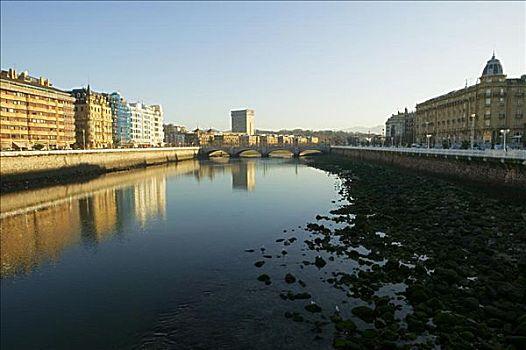 建筑,河,西班牙