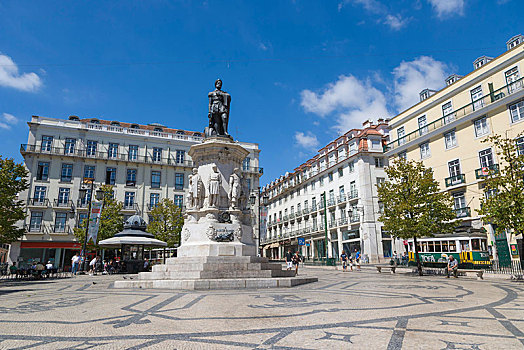 广场,纪念建筑,里斯本,葡萄牙,欧洲