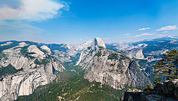 风景,冰河,优胜美地山谷,半圆顶,优胜美地国家公园,加利福尼亚,美国,北美