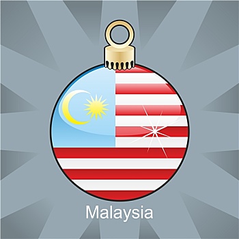 马来西亚,旗帜,圣诞节,形状