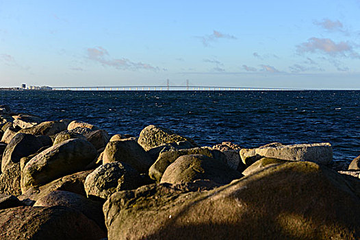 厄勒海峡跨海大桥远眺