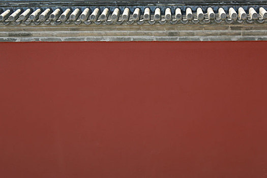 北京故宫红色宫墙