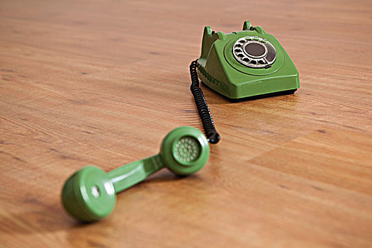绿色,电话
