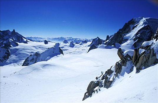 冬天,天空,冰河,夏蒙尼,上萨瓦,阿尔卑斯山,法国