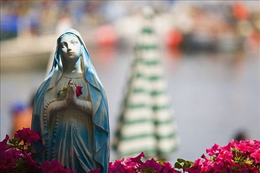 雕塑,圣母玛利亚,索伦托,索伦托半岛,那不勒斯省,坎帕尼亚区,意大利