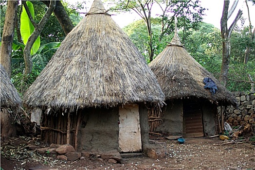 非洲,小屋,埃塞俄比亚