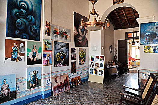 加勒比,古巴,圣斯皮里图斯,特立尼达,描绘,画廊