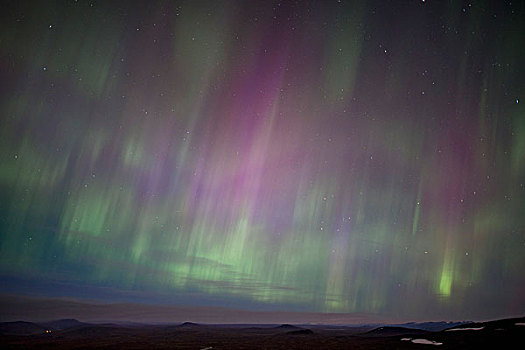北极光,冰岛高地,区域,冰岛,欧洲