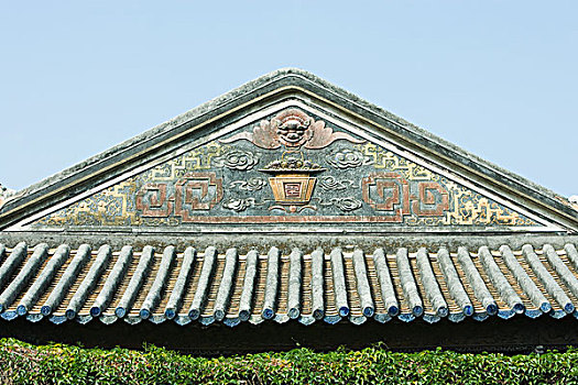 中国寺庙,装饰,屋顶,线条
