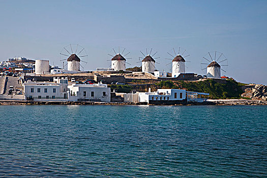 希腊,米克诺斯岛,风车