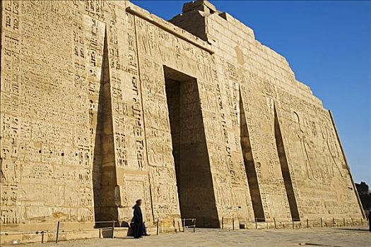 印象深刻,第一,保存,祭庙,哈布城,西部,银行,路克索神庙,埃及