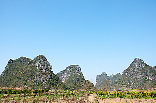 桂林喀斯特山景