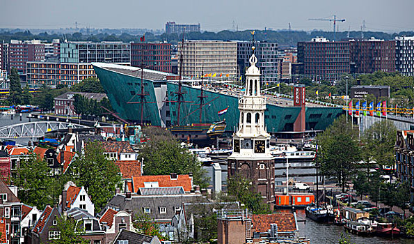 科技,博物馆,国家科技中心,老,港口,阿姆斯特丹,省,北荷兰,荷兰,欧洲