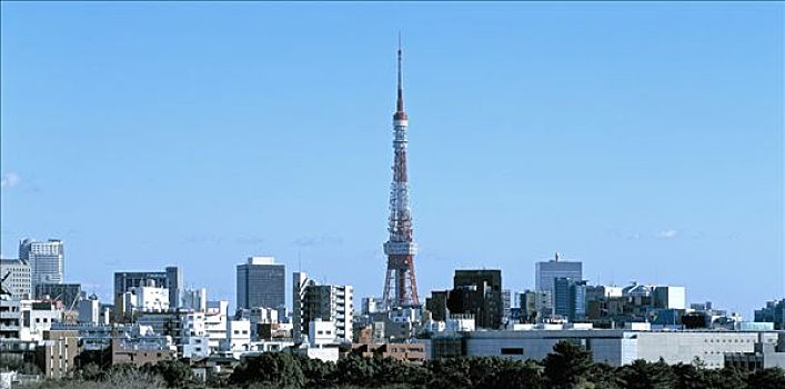 东京塔,远景,全景