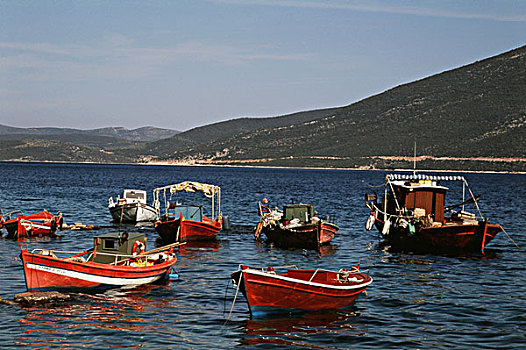 希腊,渔船,地中海,大幅,尺寸