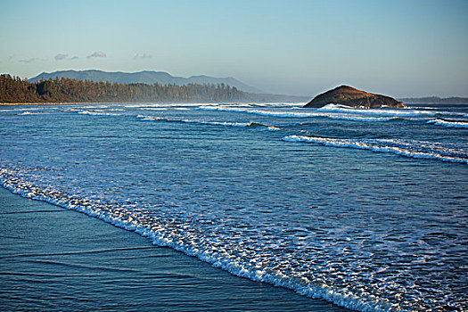 波浪,长滩,乐园,环太平洋国家公园,靠近,不列颠哥伦比亚省,加拿大