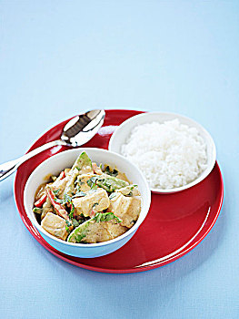 豆腐,咖哩,米饭