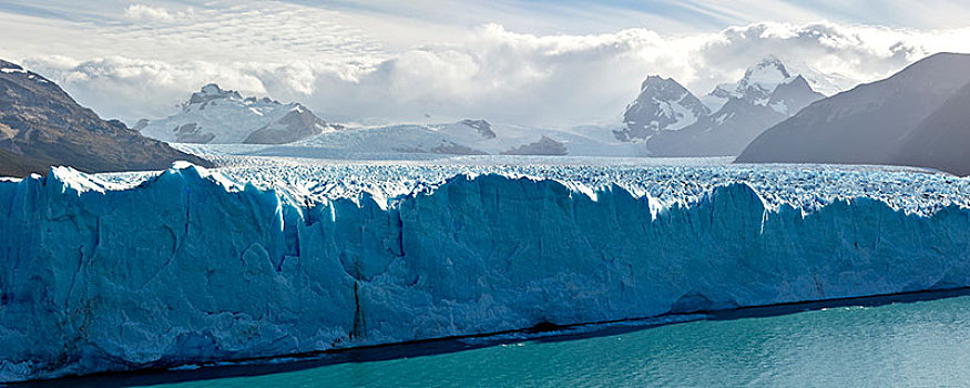 冰河,舌头,冰原,莫雷诺冰川,阿根廷湖,国家公园,洛斯格拉希亚雷斯,省,阿根廷,南美