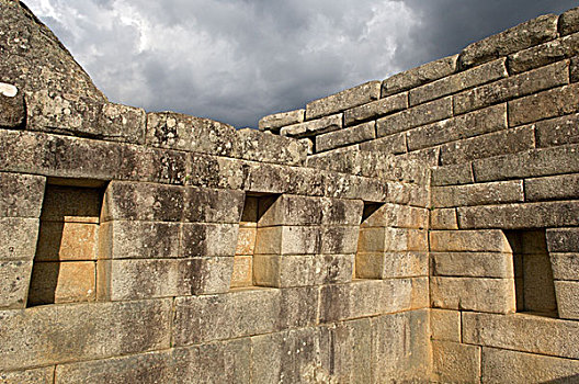 秘鲁,马丘比丘,印加,石墙,展示,工艺