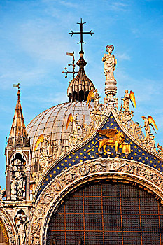 特写,建筑,大教堂,圣马科,威尼斯,威尼托,意大利