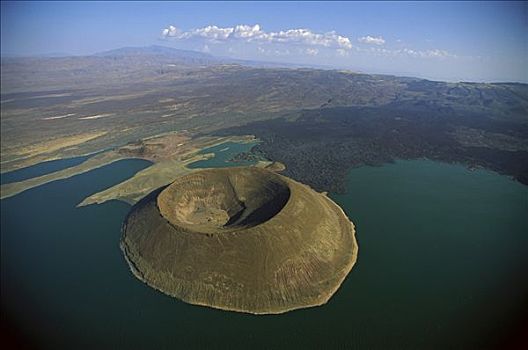 火山,湖,肯尼亚