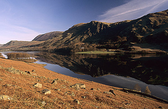 英格兰,坎布里亚,风景,山峦