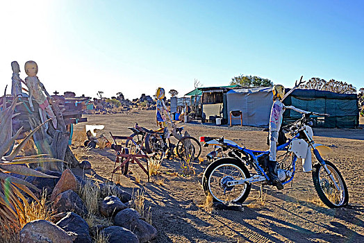 露营,许多,老,设备,交通工具,纳米比亚,基特曼斯胡普