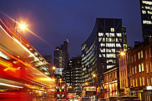 夜景,伦敦,英格兰,英国