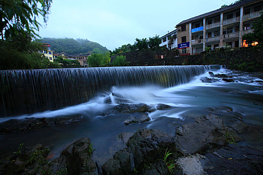 小溪,古桥,万年桥,山水,古村