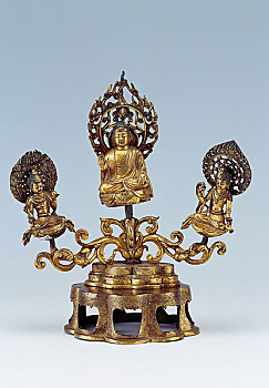 弥勒佛坐像铜镀金