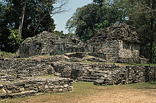 古遗址,建筑,雅克奇兰,玛雅,恰帕斯,墨西哥