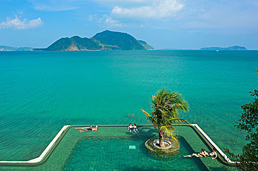 水池,酒店,普吉岛,泰国,亚洲