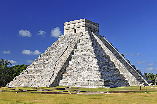 玛雅,金字塔,库库尔坎,卡斯蒂略金字塔,奇琴伊察,墨西哥