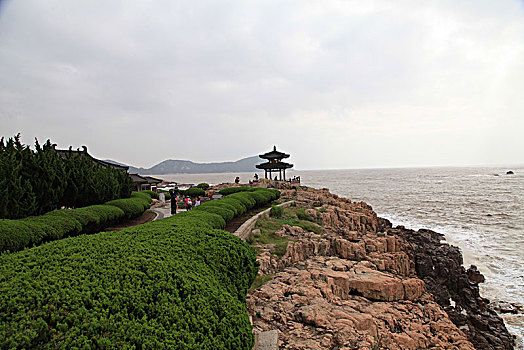 浙江普陀山,绿水青山