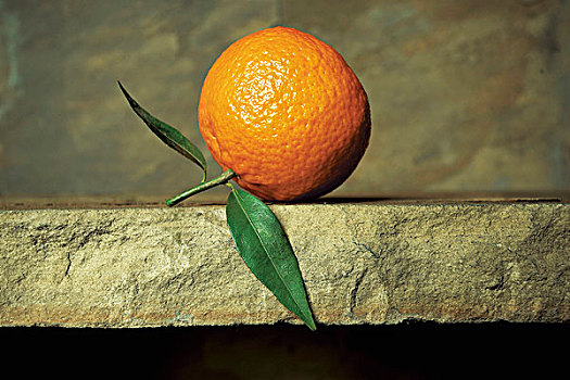 新鲜,橘子,石头,背景