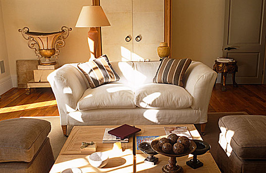 茶几,正面,软垫,沙发,现代,起居室