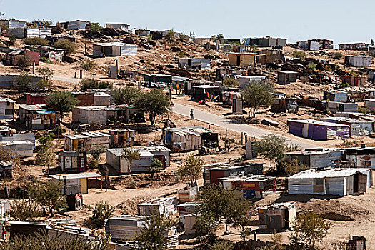 小屋,城镇,温得和克,纳米比亚,非洲