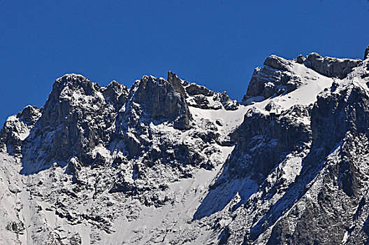 阿尔卑斯山,山,山峰