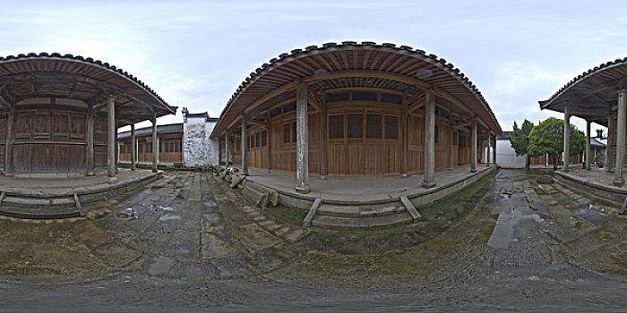 全景照片,道路,中式建筑，虛擬現(xiàn)實