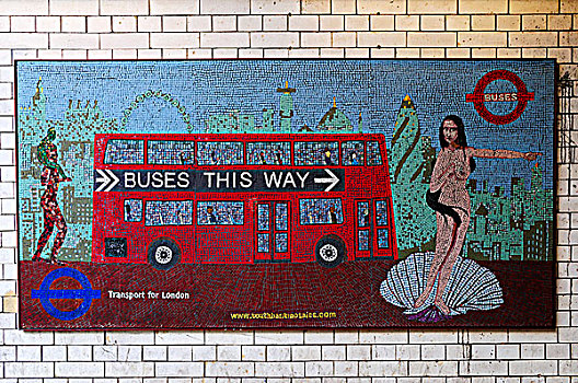 英格兰,伦敦,滑铁卢,巴士,道路,镶嵌图案,户外,火车站