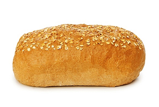新鲜,面包,隔绝,白色背景