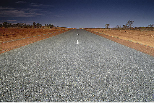 道路,黄昏,北领地州,澳大利亚