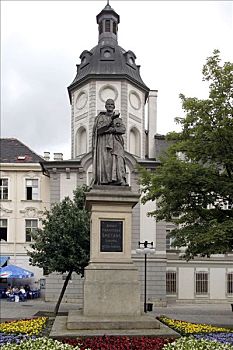 雕塑,斯美塔那,波希米亚,捷克共和国,欧洲