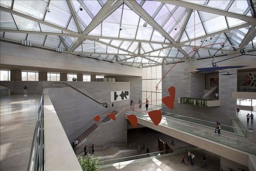国家美术馆,艺术,东方,建筑,华盛顿特区,贝聿铭作品,室内,中庭,移动
